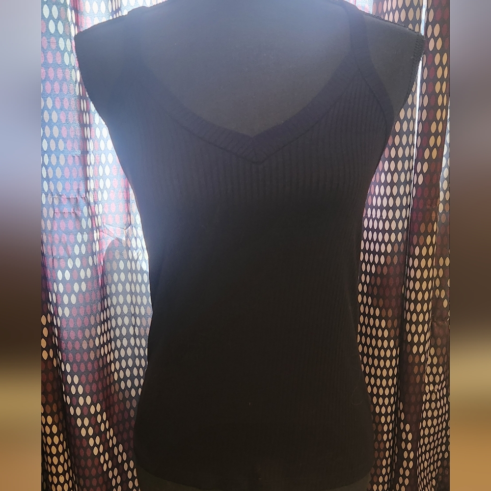Zenana  plain black Tank.
